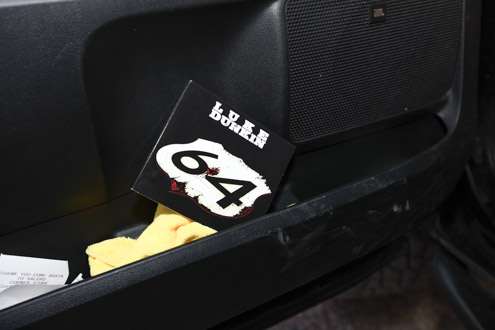 One of many CDs in Gerald's Toyota. 