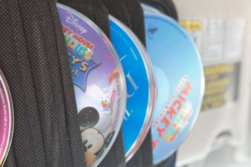 Music CDs? More like Disney movies for the kids. 