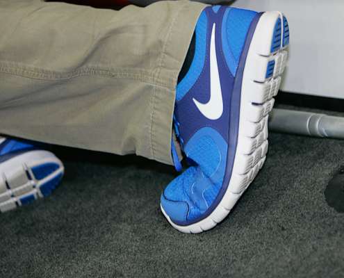 <p>Having trouble with the blue Nikes? If you know your sponsor colors, you're almost there ...</p>
