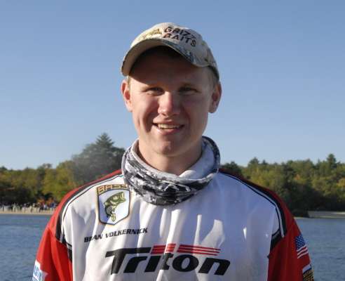 Brian Volkernick, 17, qualified for the JWC in his home state of Maine just a couple of weeks ago at the Eastern Divisional. Heâs a member of the L/A Junior Bassmasters. He competed in the JWC in 2008 when he was only 12 years old. He likes baseball, soccer, deer hunting, running and volunteering. He lists the Maine B.A.S.S. Nation, Grizz Baits and his parents as his sponsors.