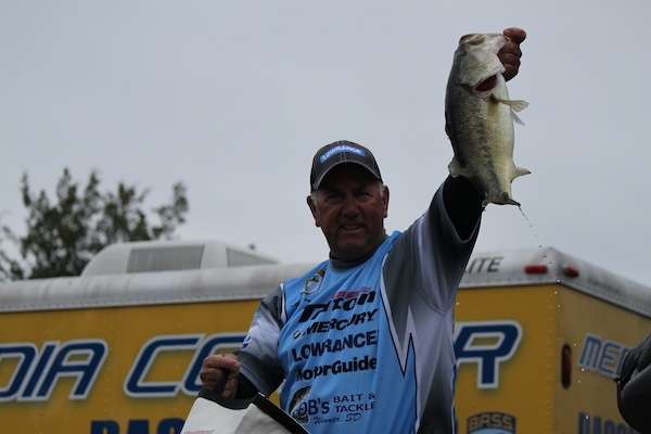 Monty Fralick brings a big one to the scales. 