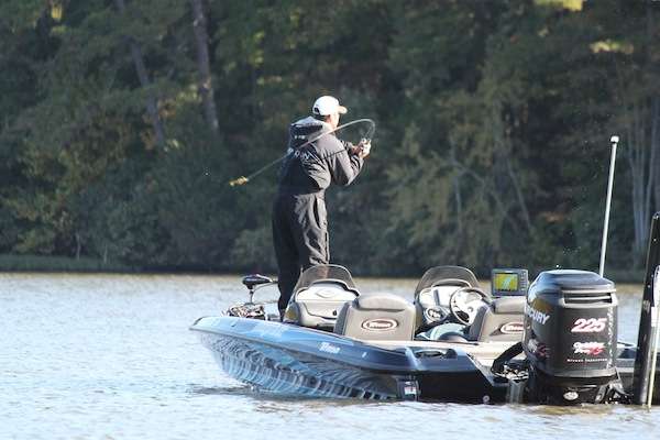 After about an hour with Lavigne we decide to change his luck by leaving him alone to continue hunting down fish number two.