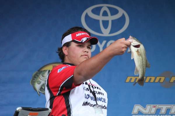 Clayton Childs with one fish for 1-7.