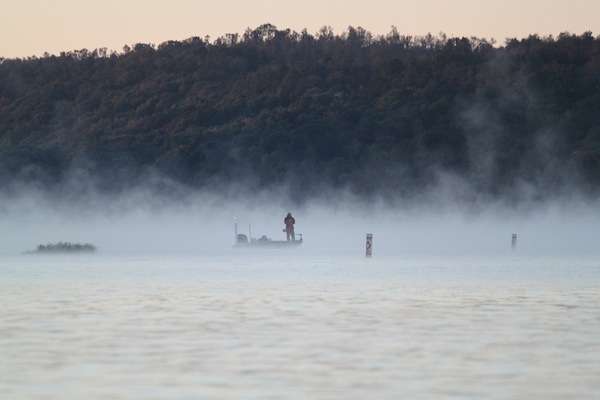 A little foggy this morning on Dardanelle.