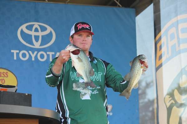 Chris Adams with a better Day Two weight of 9-8. 