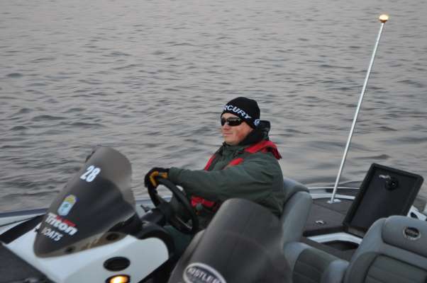 Phil Curtis of Ontario takes off looking confident.