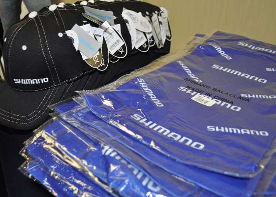 Anglers got to choose a hat or a face shield.