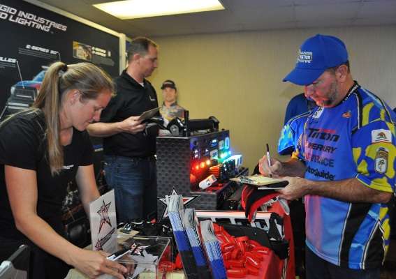 Anglers signed up for chances to win other prizes, too.
