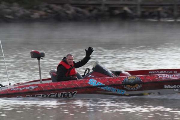 Mark Dove of Indiana earned the spot of boat No. 1 because of his championship win last year.