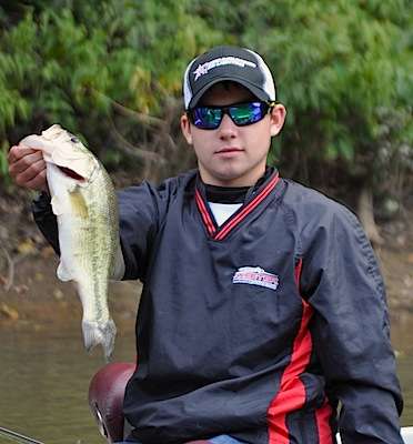 Daryk Eckert from the Northern Division shows off a good fish.