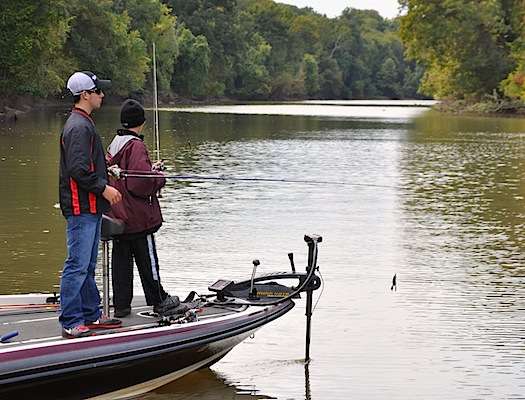 Eckert and teammate Roman Chapman fished the Petit Jean River, the Arkansasâs largest tributary in Pool 9.