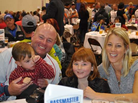 Coby Carden and his family are all smiles after learning that Carden will compete in his first Bassmaster Classic in February 2014.