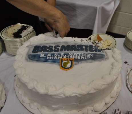 Guests enjoyed a cake specially made for the championship.