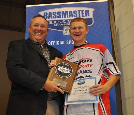 Brian Volkernick is a member of the L/A Junior Bassmasters in Maine.