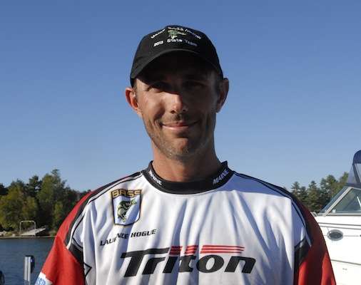 Laurence Hogue of Maine is a mason, a father of two and a member of the Black Bear Bassmasters. This will be his first trip to the championship, but heâs been on the state team seven times.