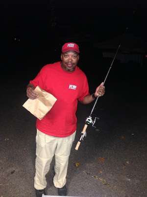 Benny Love with Tournament Saver Pro goes out fishing on Day 2