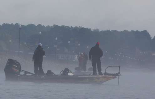 The fog starts to lift and Day Two on Ross Barnett is underway. 