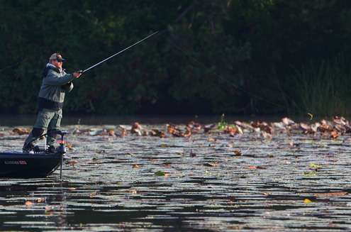 Shaye Baker started the morning in 11th place with 11 pounds, 12 ounces.