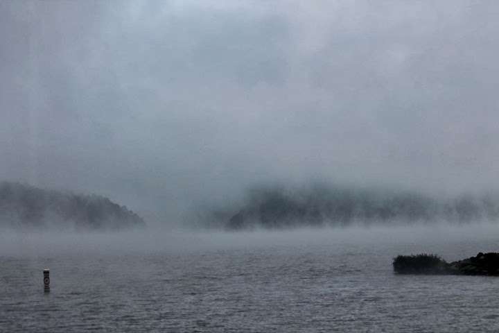 ...Lake Dardanelle socked in...