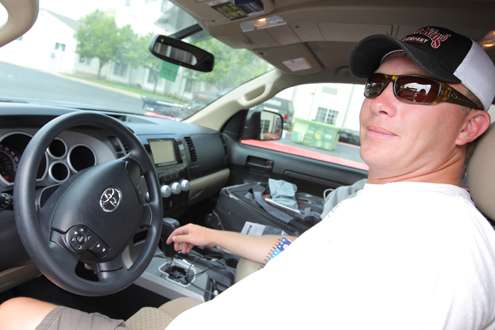 Andy says his Toyota is great for the long drives to tournaments. 