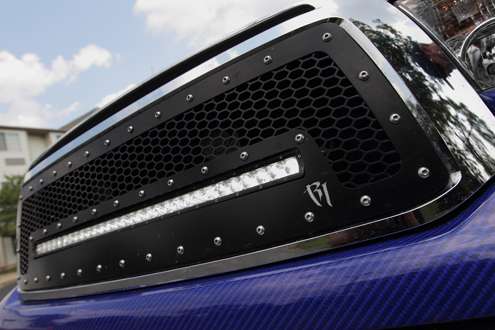 His truck, trailer and boat are equipped with Rigid Industries LED lights. He won't sneak up on anybody with them on. 