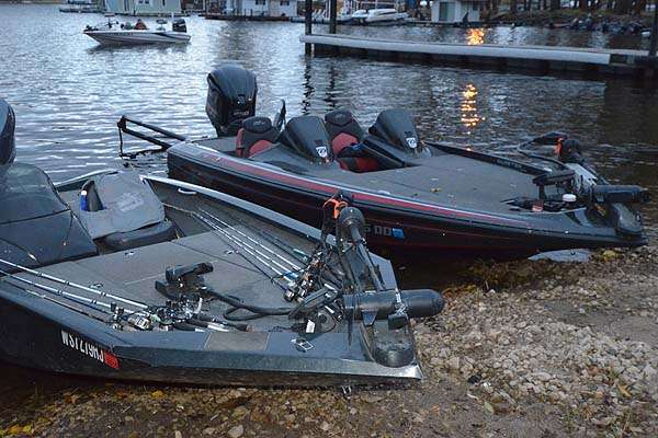 Bass Trek anglers at La Crosse brought what may be the most eclectic group of bass boats ever assembled. They were old to new, fiberglass and aluminum.