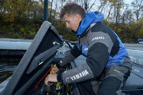 The morning was not as hectic for Bassmaster Elite Series pro Chad Pipkens. He wasnât entered in the tournament.