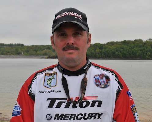 Cory Leonard of North Carolina fights fires for a living. Away from the fire station, he likes hunting and fishing. Heâs a member of the Sandy Creek Bassmasters, and this is his first time at the championship.