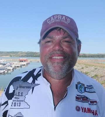 Jim Severson of Minnesota is competing in his second championship. Heâs a digital print operator for work and a waterfowl hunter for play. Severson is a member of the 10,000 Lakes Bassmasters.