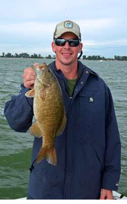 <p>When you get a bite with a soft craw, often an entire school of smallies will move into the area, so it's important to keep lots of lines in the water to keep the action going.</p> 