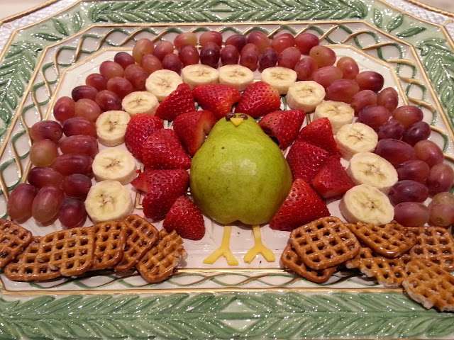...this, a gobbler made of fruit.