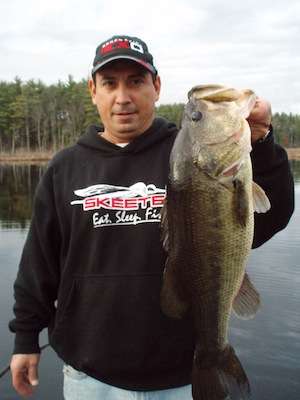 Al Cappy Jr. caught this 7-pound beauty in southern New Hampshire on Nov. 29, 2011. Cappy used a 2 1/2-inch smoke grub on a 1/8-ounce ball jig with 8-pound-test line.

