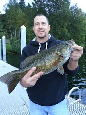 Chuck Fidler caught this 20-inch bass in October from Lake Sammamish, Wash. 