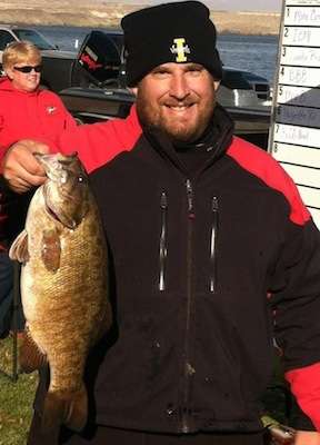 Cody Riddle bagged this bass from C.J. Strike Reservoir in Idaho in November 2010. 

