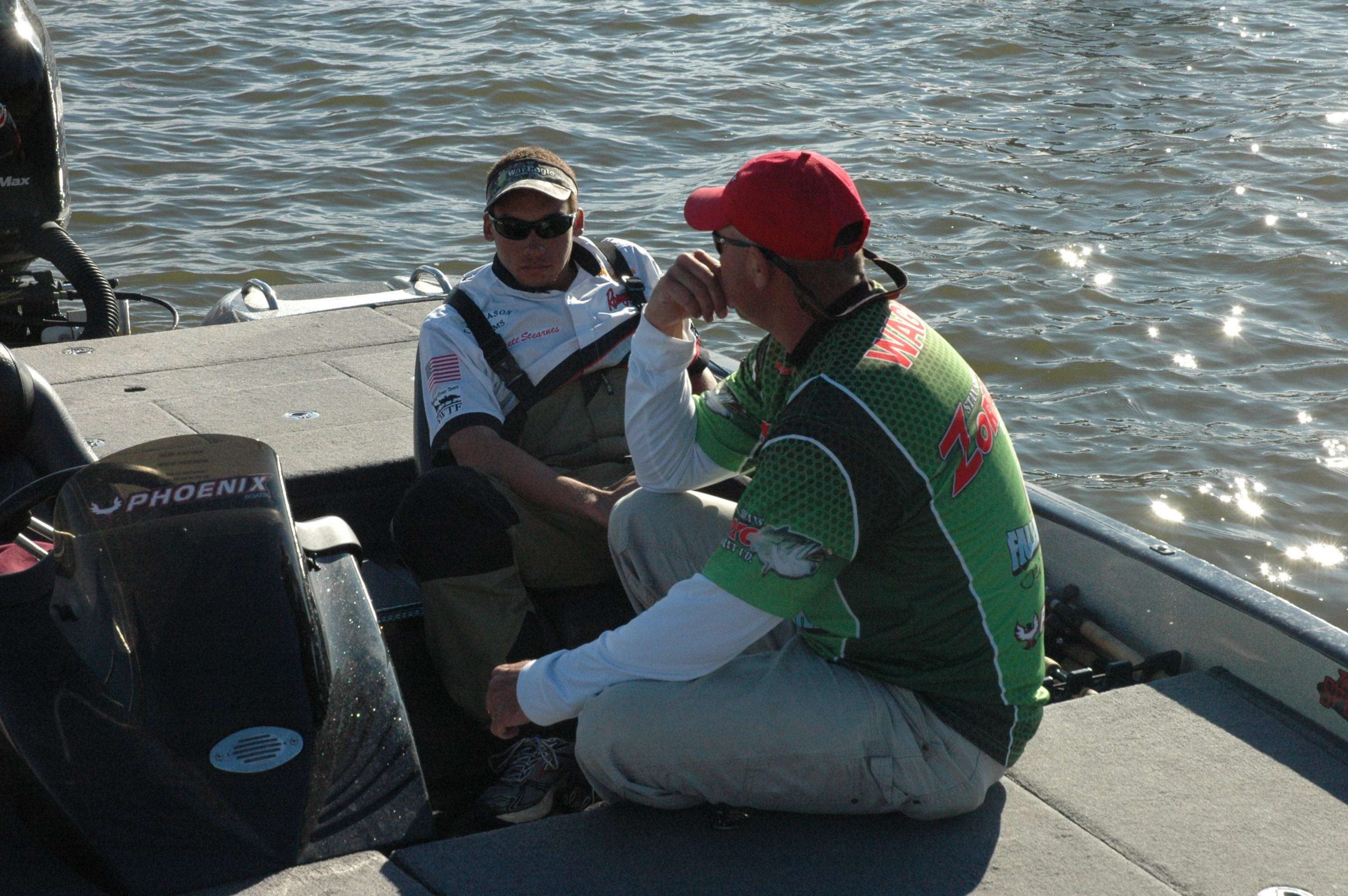 It will be a long wait for Adam Wagner and co-angler Brett Stearnes. The leaders are the last to weigh in at the Toyota Bassmaster Weekend Series Championship at Old Hickory Lake. 