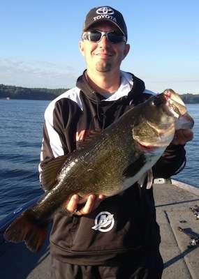 Darold Gleason caught this bass from Toledo Bend on Nov. 10, 2013, weighing 10.09 pounds.

