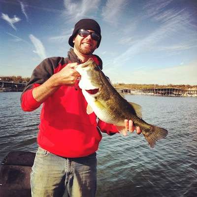 Eagle Mountain Lake in Fort Worth, Texas, was the magic spot for Eric Bright on Nov. 9, 2013, landing him his best fall bass.
