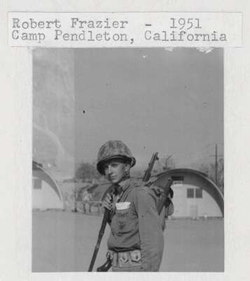 <p>
	"Combat Marine, relief of Chosen. RIP," says Gunny Robert "Burto" Elliot Frazier's son, William Frazier.</p>
