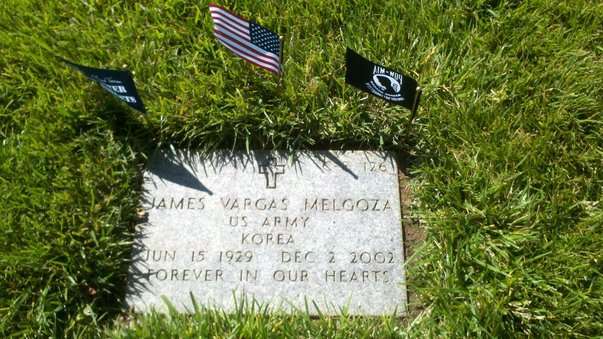 <p>
"My grandpa, James Melgoza, served in the Korean War and passed away in 2002," says Raymond Melgoza. "A great man."</p>