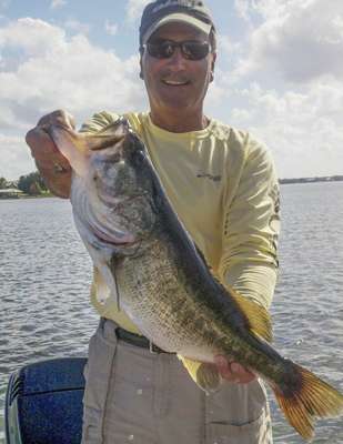 <b>Roger Cicotte</b>
10 pounds, 15 ounces
Lake June, Fla.
Bass Pro Texas rigged tube (green pumpkin with orange tip)
