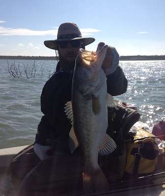Tim Adams caught this 11.6-pounder from Lake Falcon on Nov. 7, 2012, while 