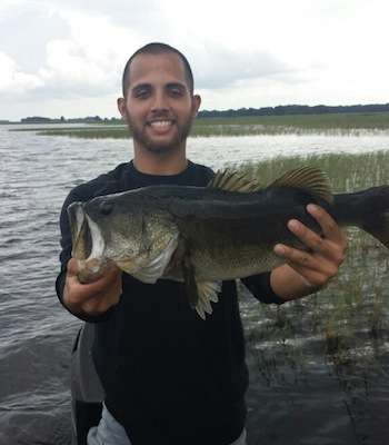 Tyler Rodriguez caught this bass from Lake Kissimmee, Fla., in late October, tipping the scales at 6 pounds.

