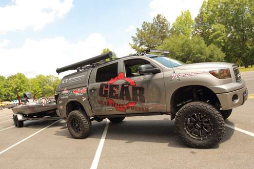 <p>Britt Myers' custom Toyota Tundra is top of the line, not surprisingly since Myers owns CS Motorsports (<a href=