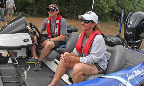 <p>Women are everywhere on the Elite Series. They even serve as Marshals. This is Lisa Cox, who served as Jared Millerâs Marshal on Day Three when Miller took his fateful ride through the rapids below Jordan Dam.</p>

