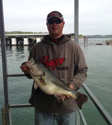 Dale Manning bagged this bass at a B.A.S.S. Nation event in March from Table Rock Lake in Missouri. At 8.73 pounds, this big fish helped Manning finish second in the tournament.