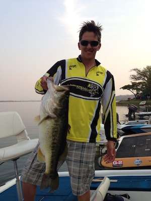 David Collyer of Zimbabwe caught this 11.23-pound bass from Claw Dam in September.
