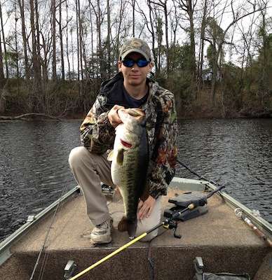 This 10-pound lunker caught in early October is the best fish for Derek Gallegos of South Carolina.