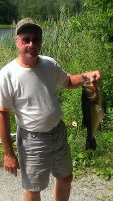 It was Gary Jonesâ first visit back to Steenykill Lake in Montague, N.J., in 30 years when he caught this 5.84-pounder on June 21, 2013. 