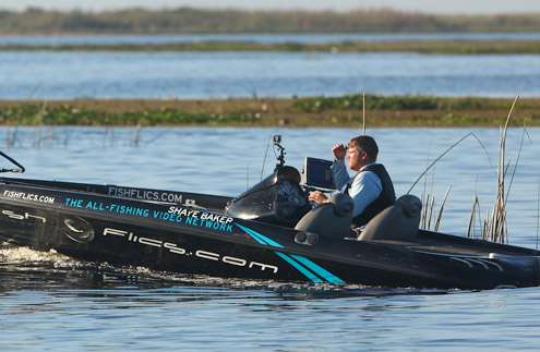 The following photo gallery documents Day Two on Lake Okeechobee with tournament leader Shaye Baker. 