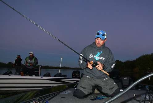 Jeff Kriet is one of several Elite Series anglers fishing the Wild Card.